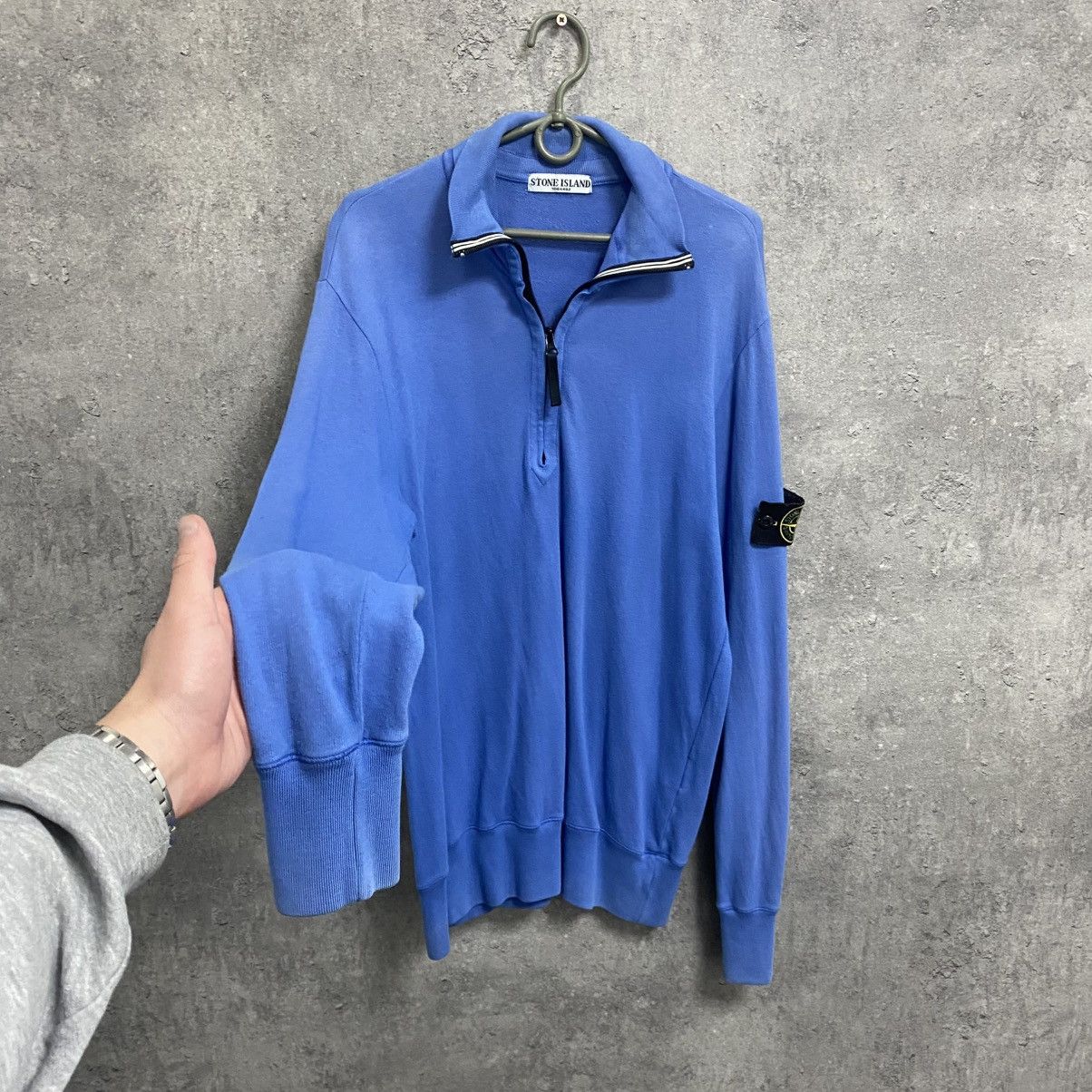 Stone Island Vintage Stone Island Quarter Zip Polo 1/4 Long Sleeve Size US L / EU 52-54 / 3 - 2 Thumbnail