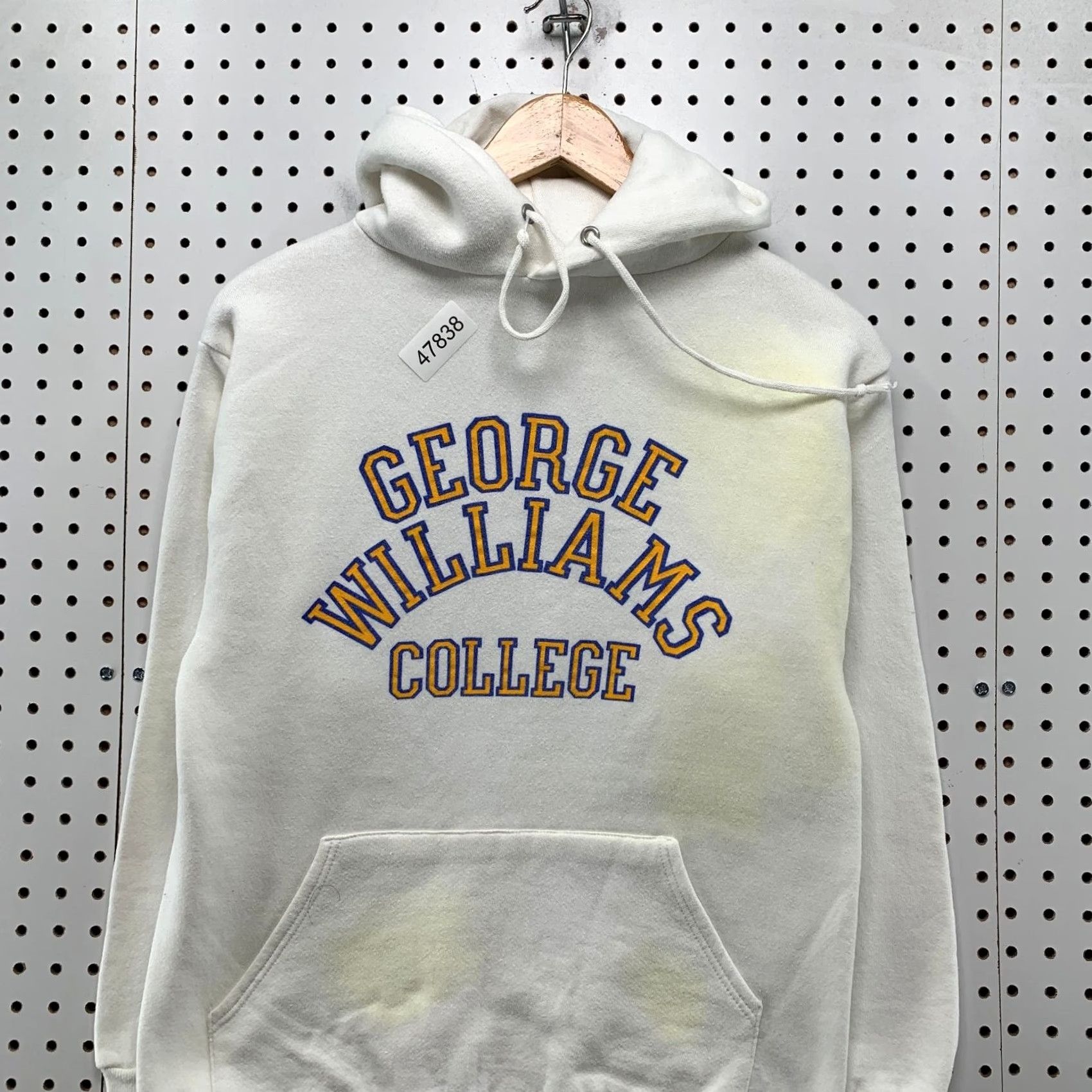 George VINTAGE George Williams College Hoodie Sweatshirt Men M 80s Collegiate Pacific Size US M / EU 48-50 / 2 - 4 Thumbnail