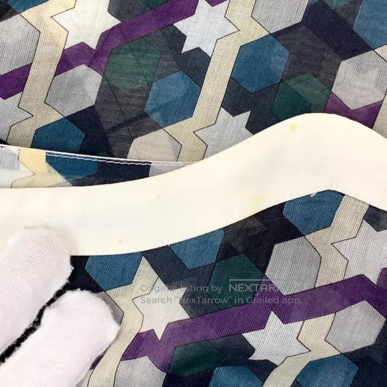 Hermes Hermes Multicolor Compass Geometric Pattern Printed Cotton Size XXS / US 00 / IT 34 - 9 Thumbnail