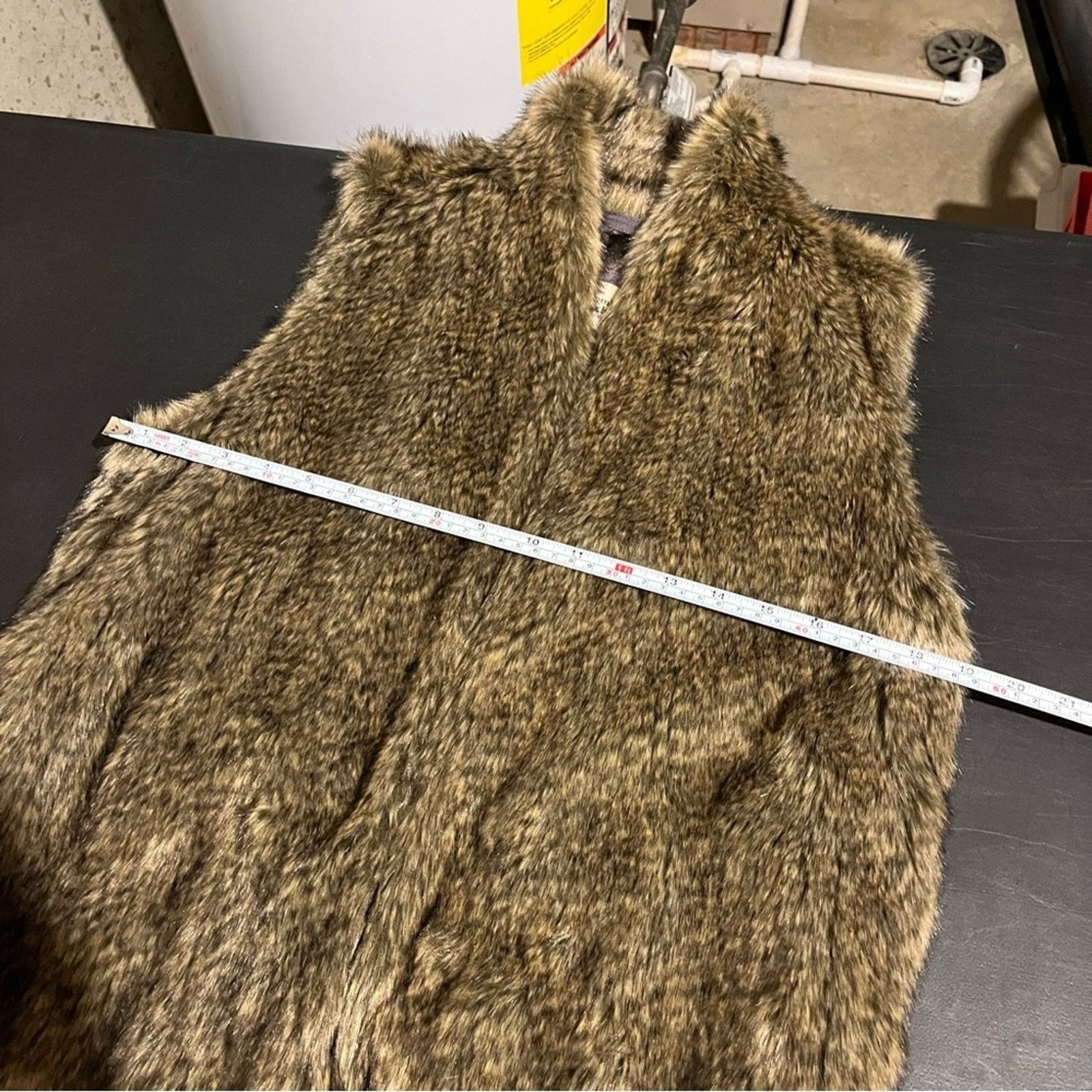 Abercrombie & Fitch Abercrombie & Fitch Women's Sz L Faux Fur Brown Vest Lined Size L / US 10 / IT 46 - 5 Thumbnail