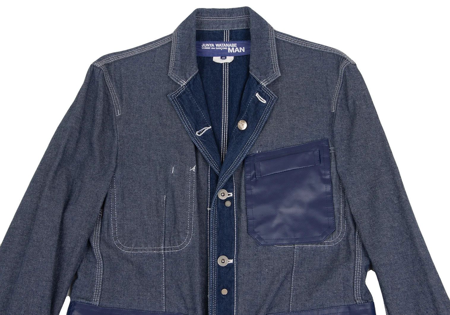 Junya Watanabe Reversible Patch Denim Jacket Indigo Blue SS Size US S / EU 44-46 / 1 - 2 Thumbnail
