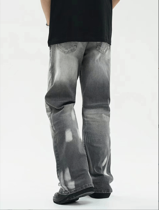 Japanese Brand × Jean American men's loose flared distressed washed jeans Size US 34 / EU 50 - 4 Thumbnail