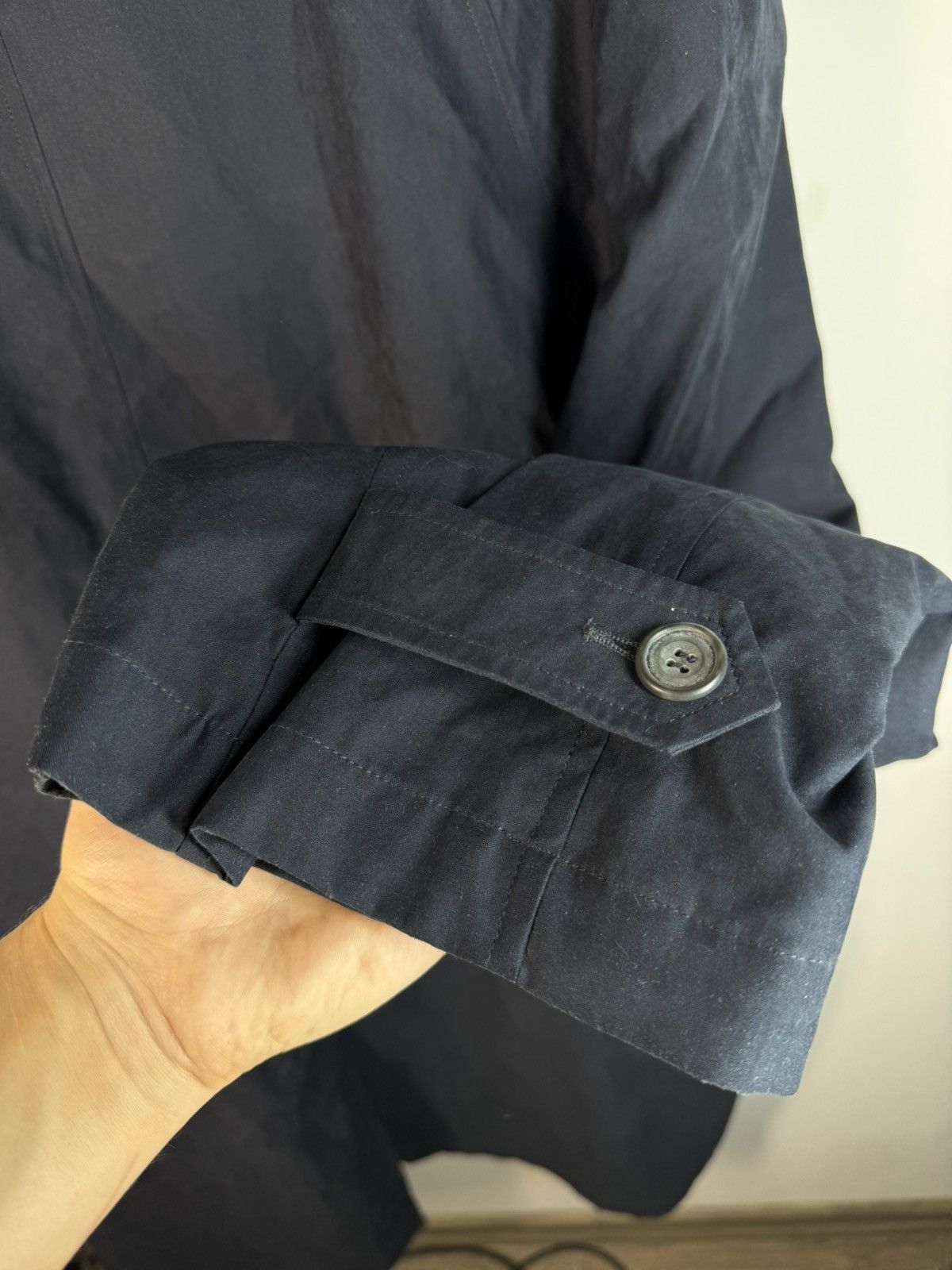 Yves Saint Laurent YSL Trenchcoat Navy Soft YSL Coat Size US XL / EU 56 / 4 - 13 Thumbnail