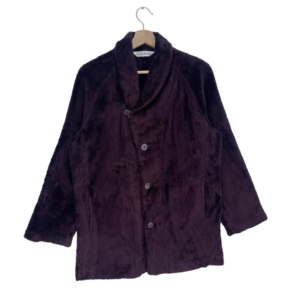 Yohji Yamamoto Yohji Yamamoto Fleece Button Jacket Size US M / EU 48-50 / 2 - 3 Thumbnail