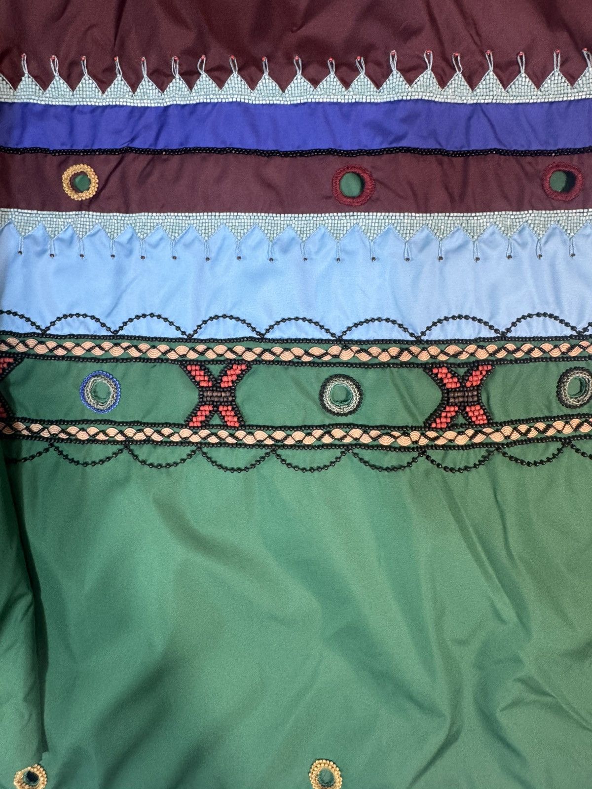 Valentino RARE Valentino folk embroidered beaded hooded windbreaker Size US L / EU 52-54 / 3 - 6 Thumbnail