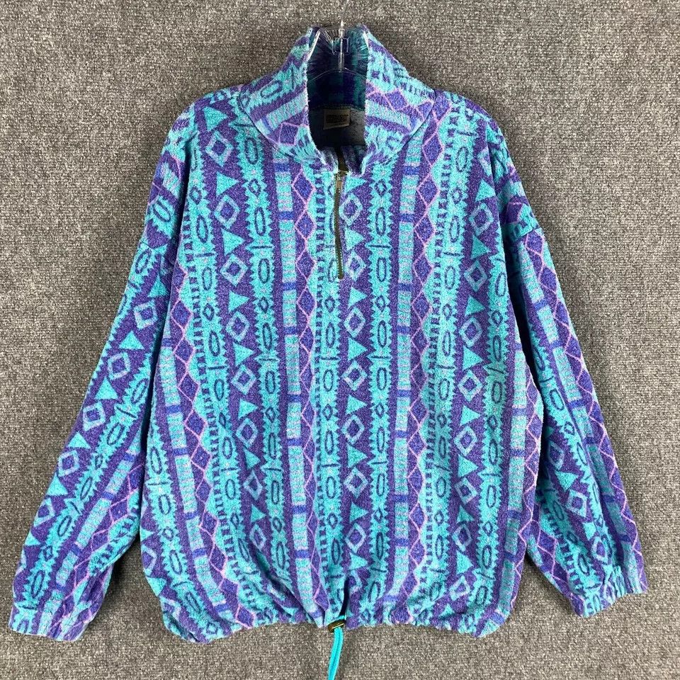 Other Cheetah 1/4 Zip Pullover Women's Large Aztec Adults L Size L / US 10 / IT 46 - 1 Thumbnail