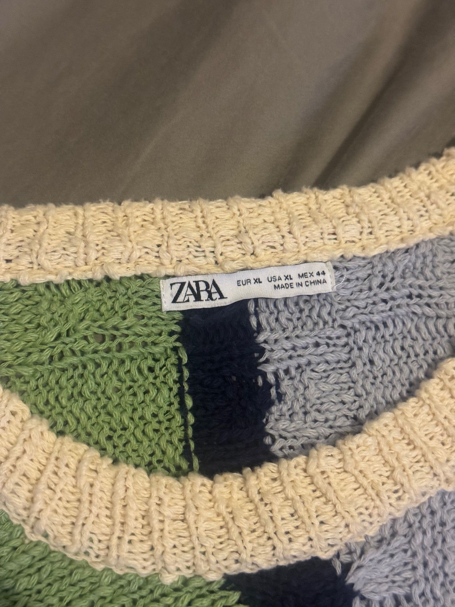 Zara Zara multi color thin knit sweater Size US XL / EU 56 / 4 - 4 Thumbnail