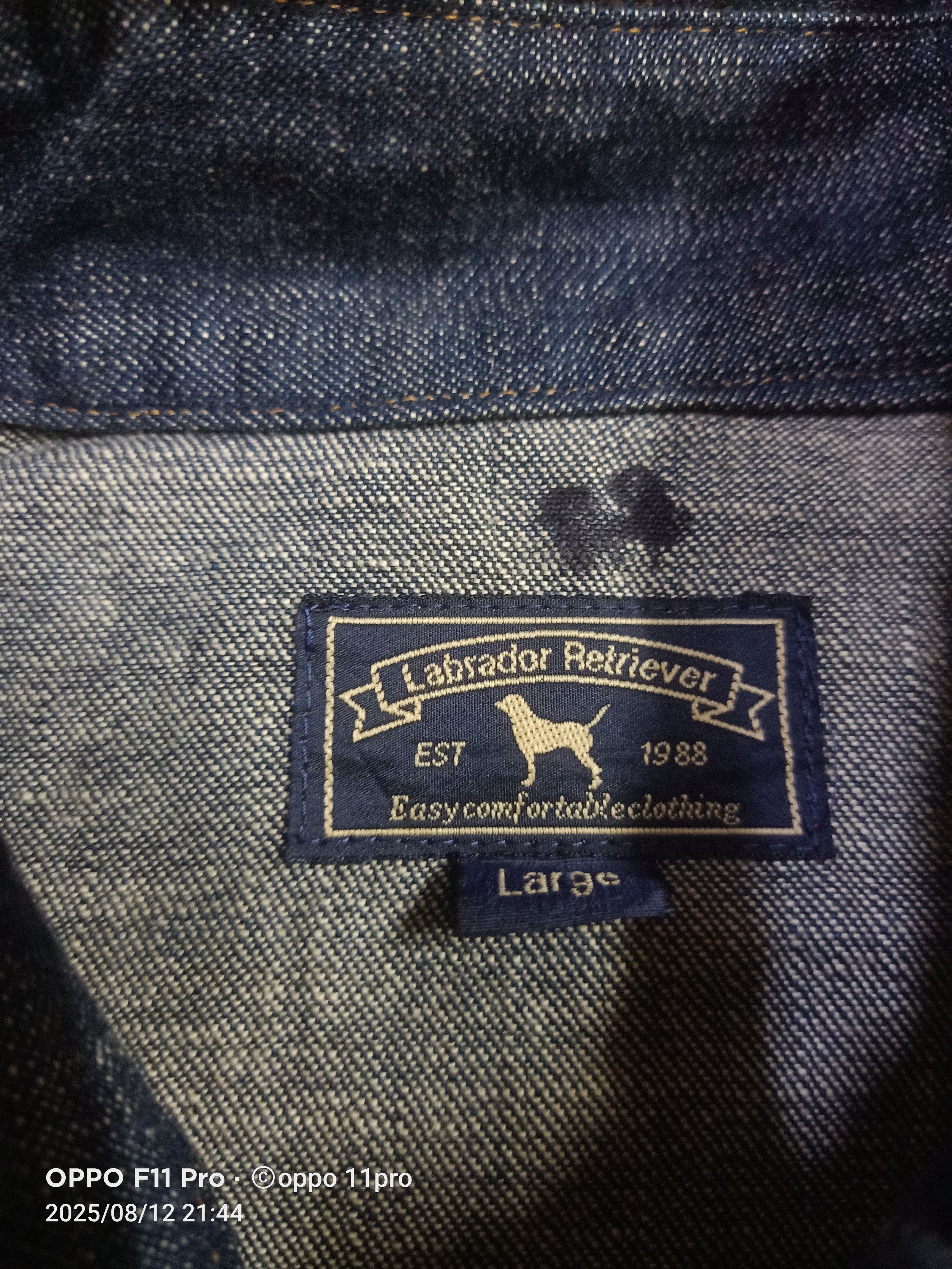 Japanese Brand 🌟 Labrador Retriever Western Snap Button Men 🌟 Size US L / EU 52-54 / 3 - 9 Thumbnail