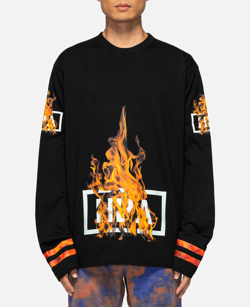 Hood By Air Ablaze Box Logo Hockey L/S T-shirt Size US S / EU 44-46 / 1 - 2 Thumbnail
