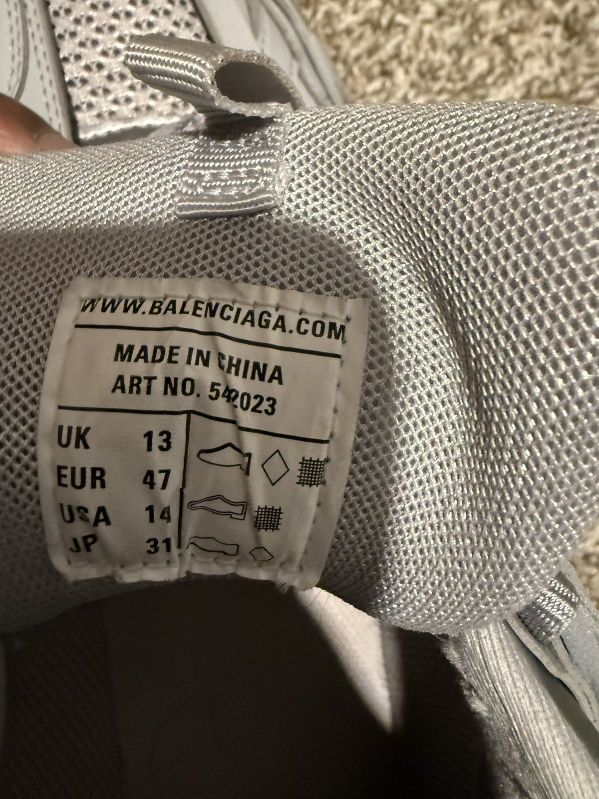 Balenciaga Balenciaga track grey size 14 (Grey) Size US 14 / EU 47 - 5 Thumbnail