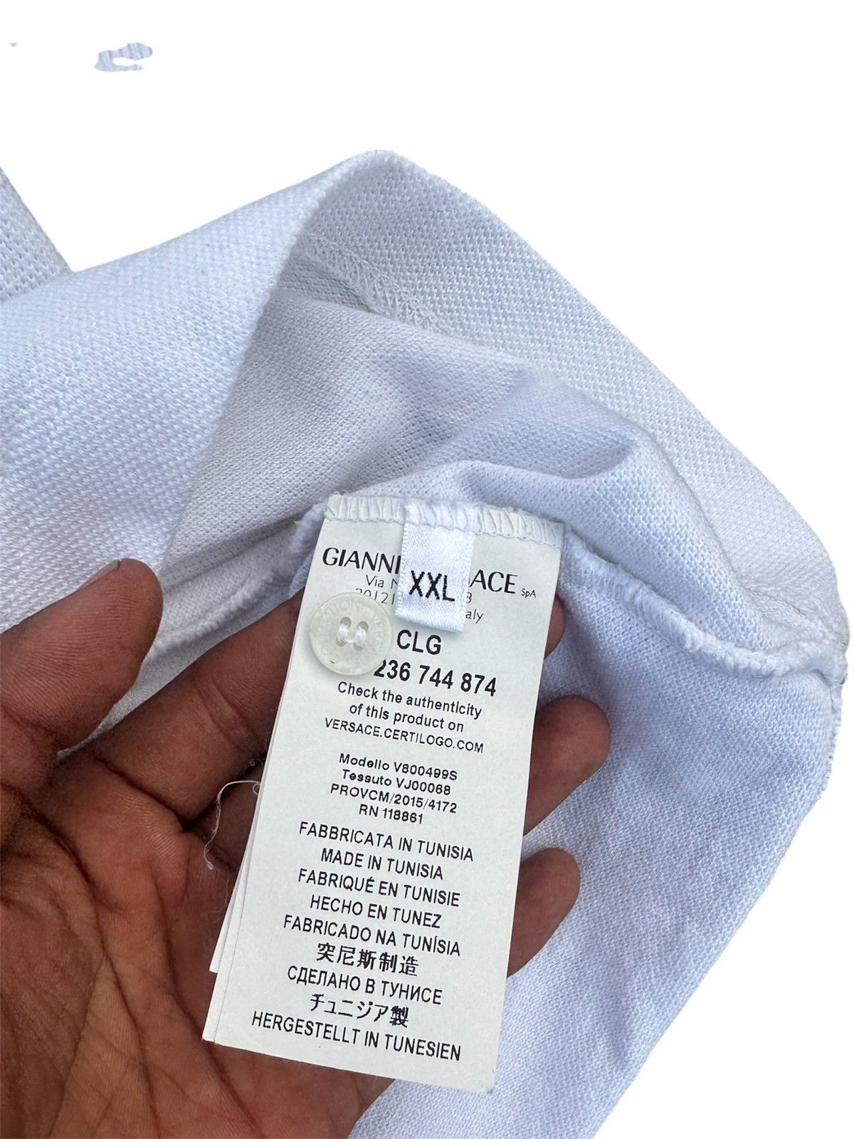 Versace Gianni Versace Collection Polo shirt XXL fit XL Size US XL / EU 56 / 4 - 7 Thumbnail