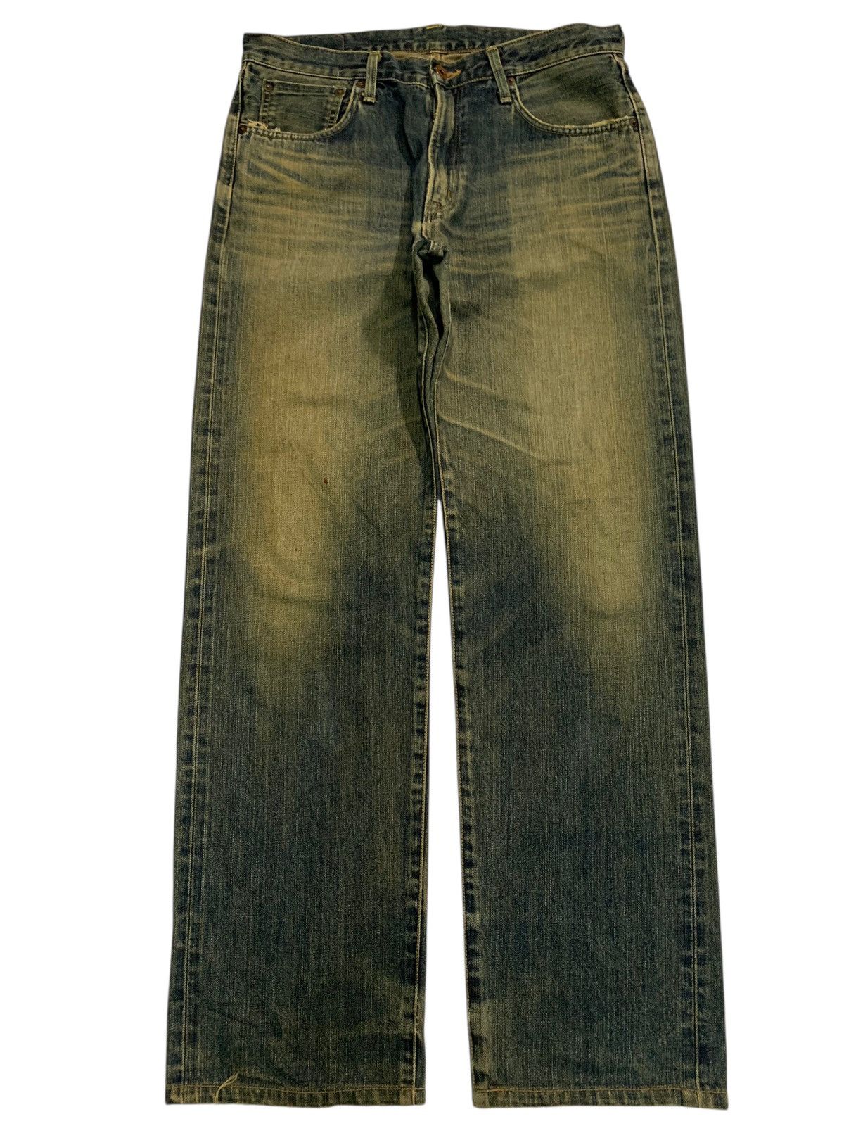 Kapital VINTAGE EDWIN 505X SELVEDGE RUSTY MUDWASH DISTRESSED DENIM Size US 33 - 1 Thumbnail