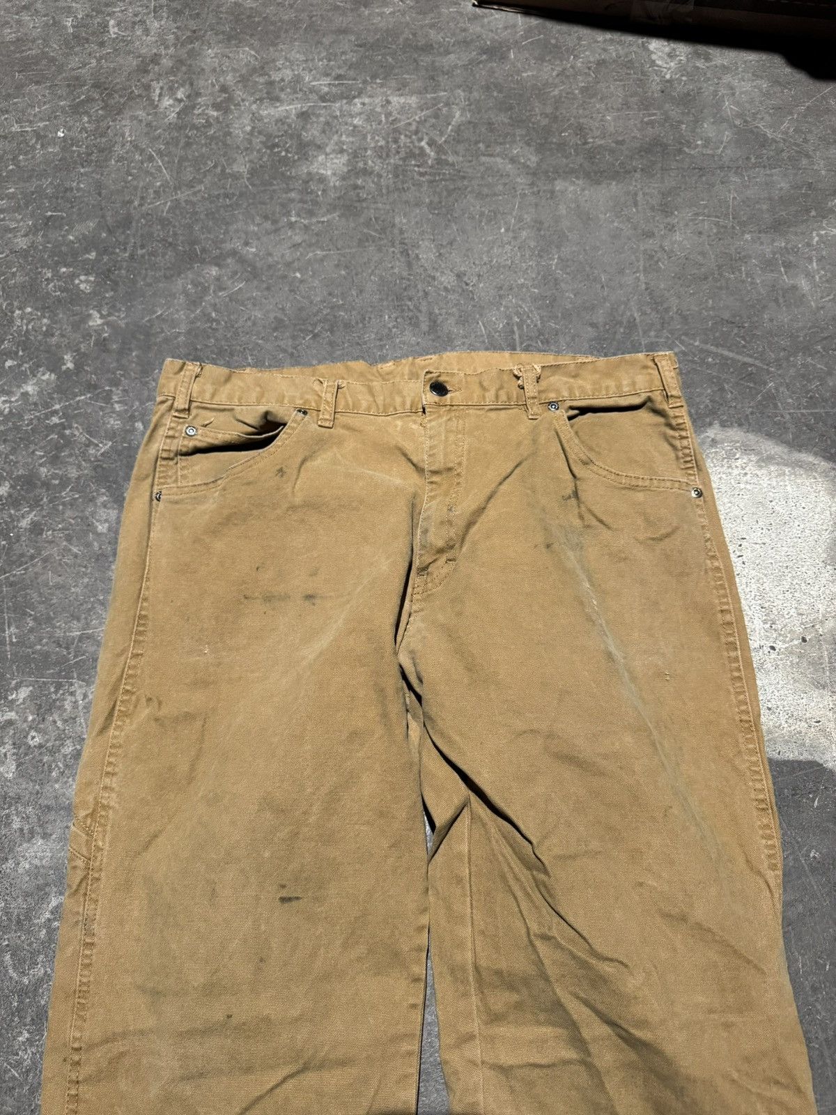 Dickies × Vintage Vintage Dickies Brown Carpenter Work Pants 36x30 Size US 36 / EU 52 - 3 Thumbnail