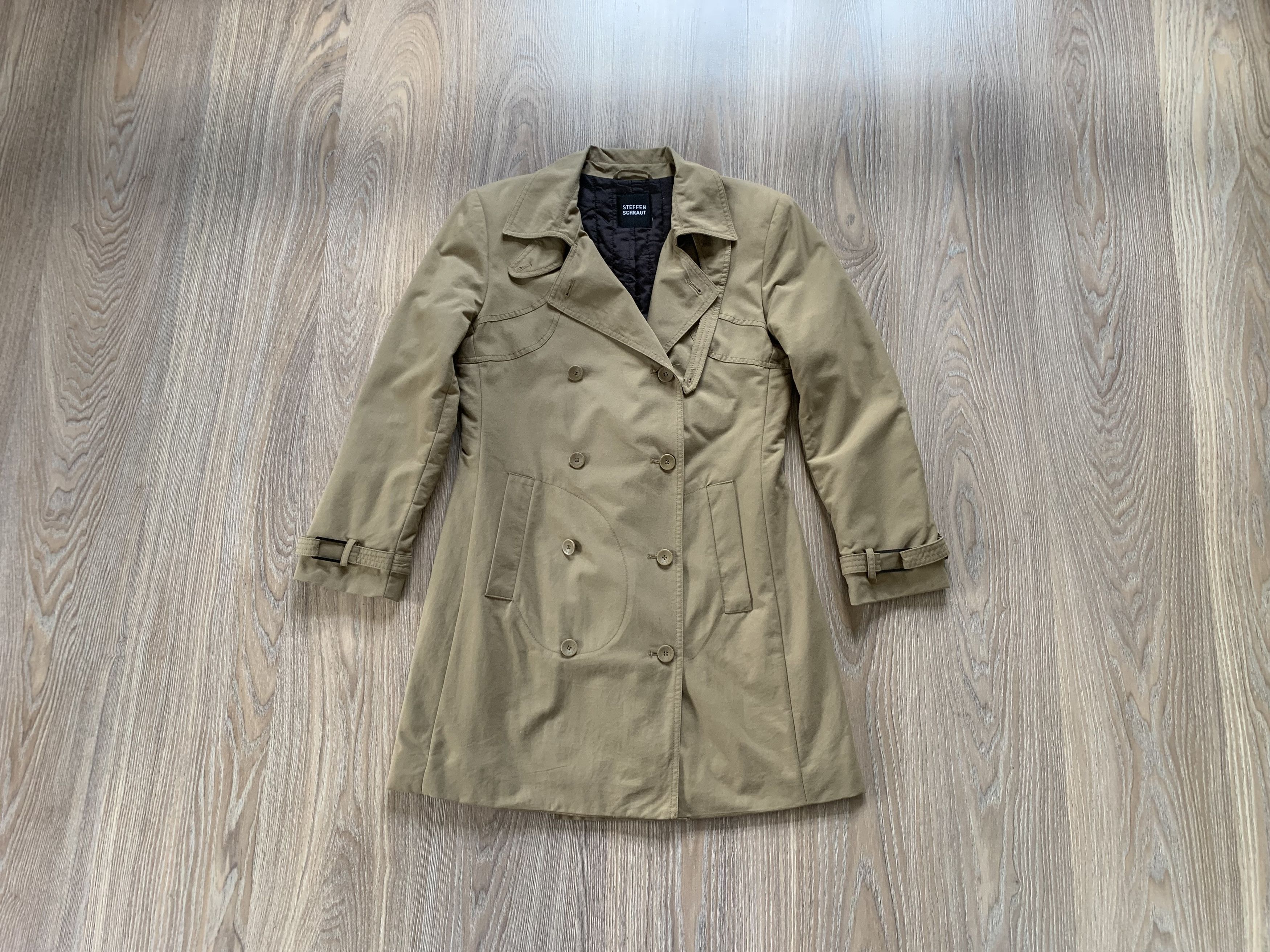 STEFFEN SCHRAUT Steffen Schraut Women's Beige Classic Trench Coat Size M / US 6-8 / IT 42-44 - 1 Thumbnail