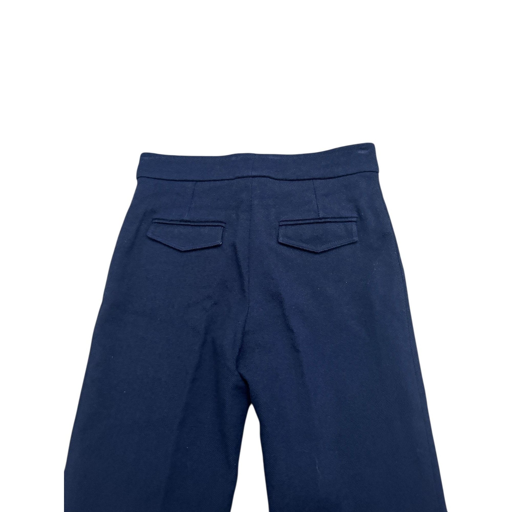 Celine Phoebe Philo Fall 2010 Runway Navy Wool Sailor Pants Size 27" / US 4 / IT 40 - 5 Thumbnail