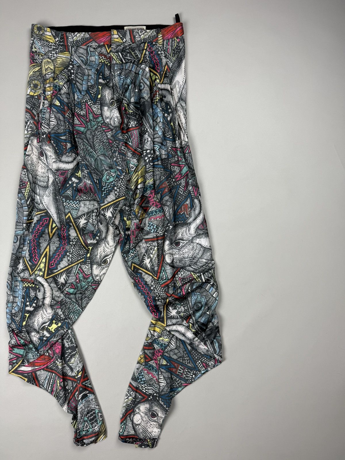 V AVE SHOE REPAIR V Ave Shoe Repair Avantgarde Abstract Pattern Pants Trousers Size 25" / US 0 / IT 36 - 3 Thumbnail