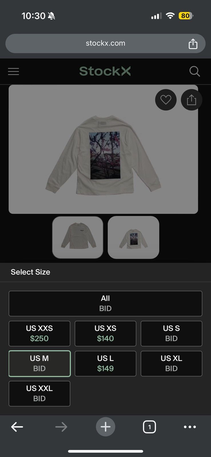 Fear of God 🔥Fear of God Essentials FW19 L/S Photo T-shirt SZ Sm White Size US M / EU 48-50 / 2 - 12 Thumbnail