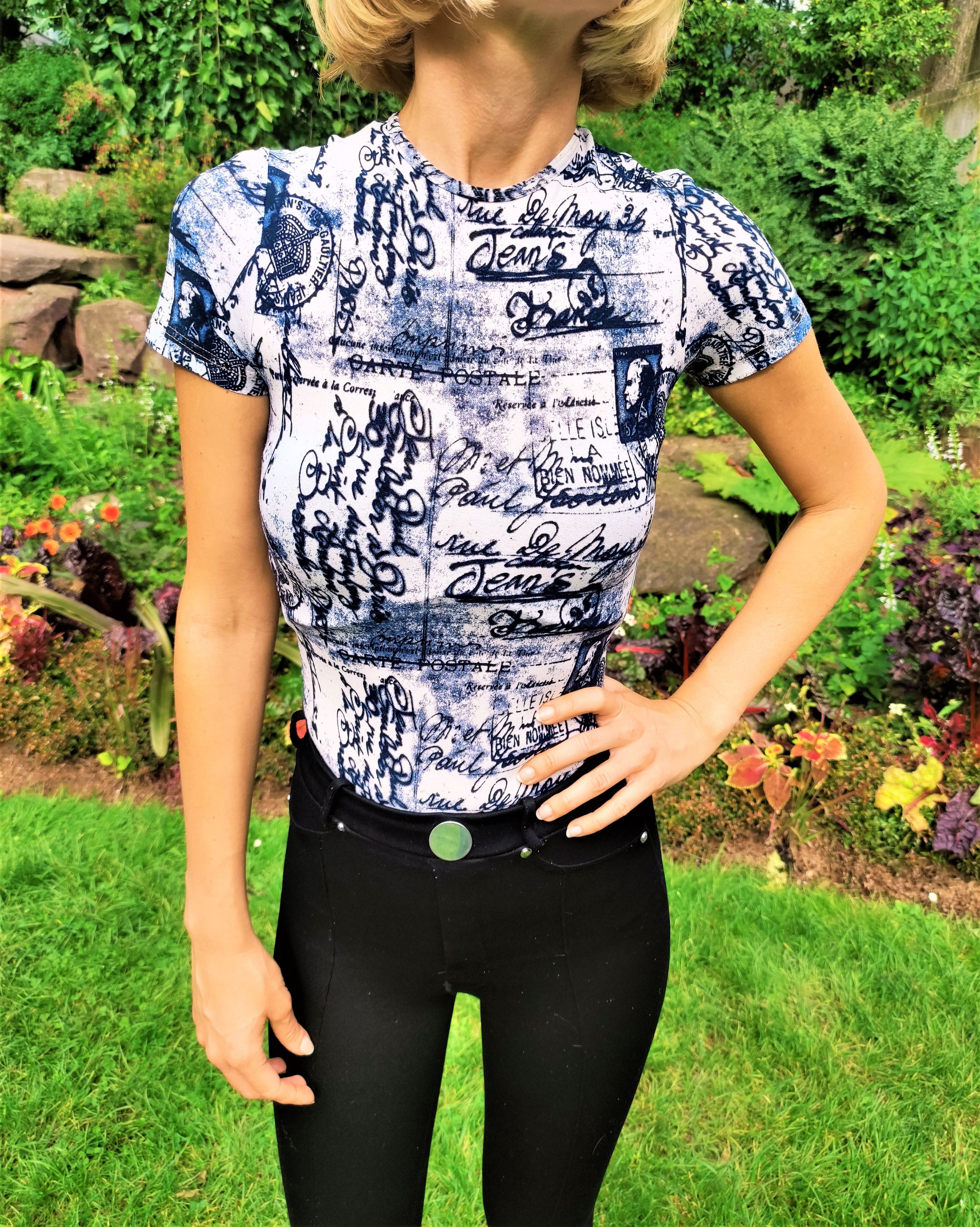 Jean Paul Gaultier Jean Paul Gaultier Postcard Tattoo Mail Stamp Top tee Cami Size S / US 4 / IT 40 - 13 Thumbnail