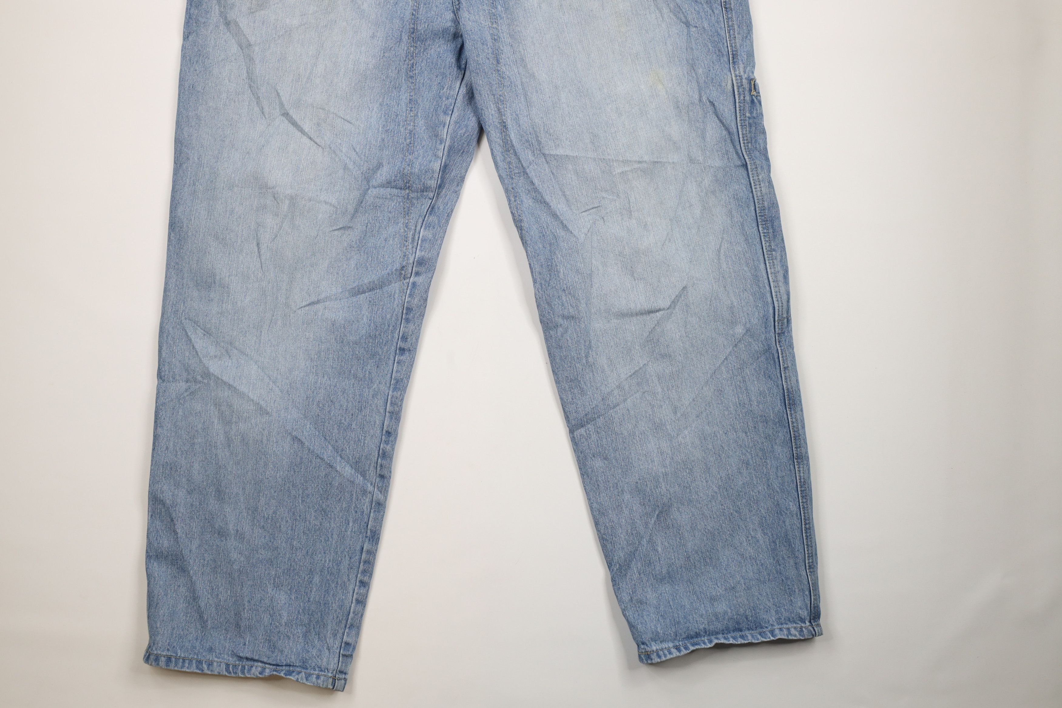 Marithe + Francois Girbaud × Vintage Vintage 90s Marithe Francois Girbaud Spell Out Jeans Blue Size US 42 / EU 58 - 4 Thumbnail