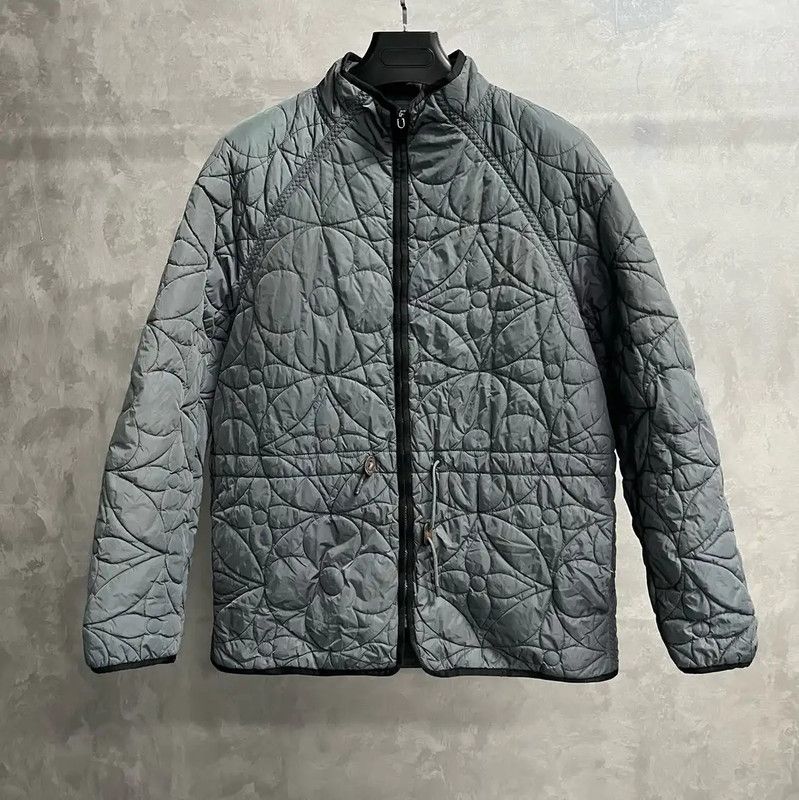 Louis Vuitton Louis Vuitton Quilted Gray Cotton Jacket 0089 Size US XXL / EU 58 / 5 - 1 Thumbnail