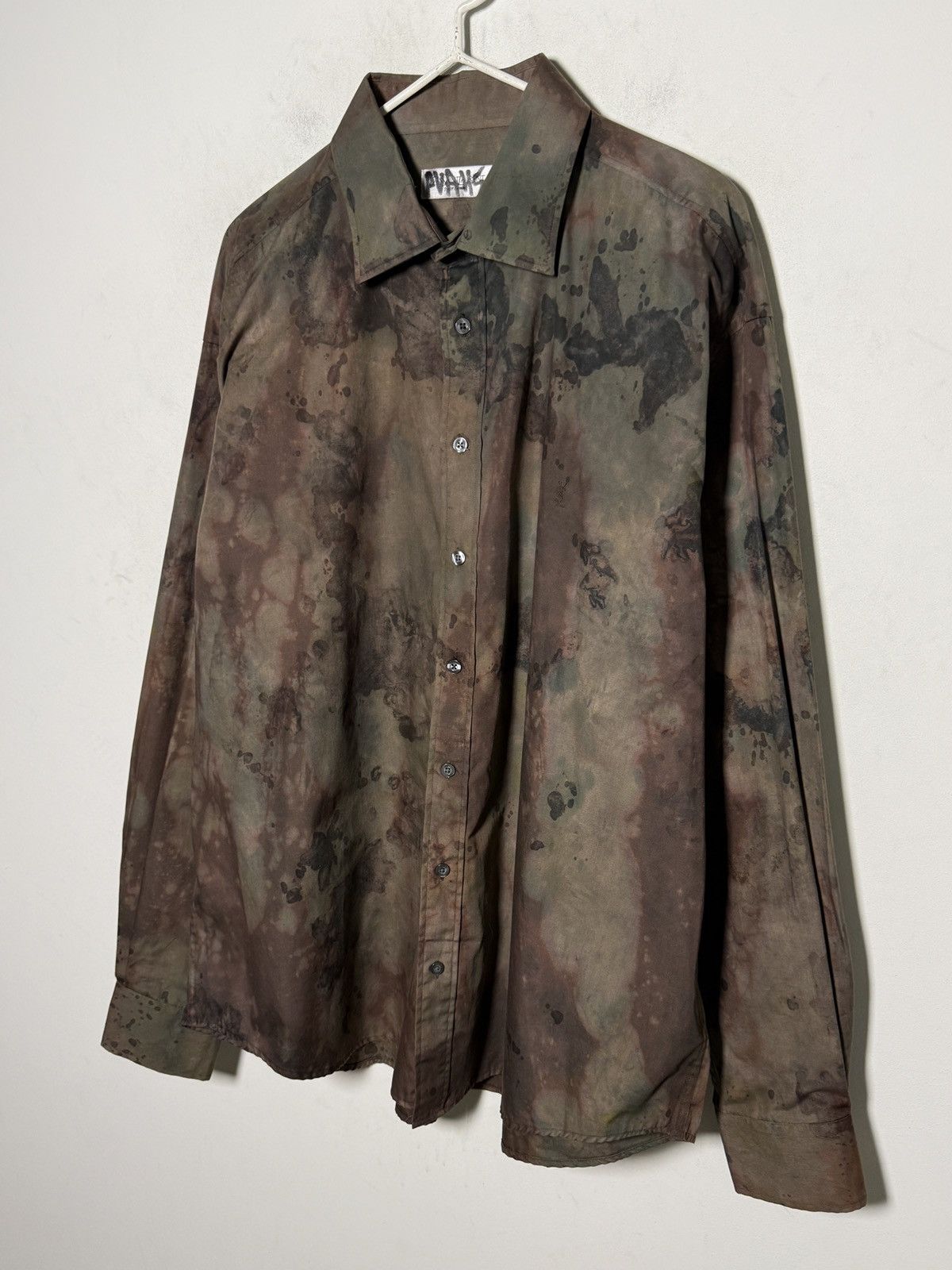 Yves Saint Laurent Vintage Yves Saint Laurent punk grunge painters shirt Size US XXL / EU 58 / 5 - 2 Thumbnail