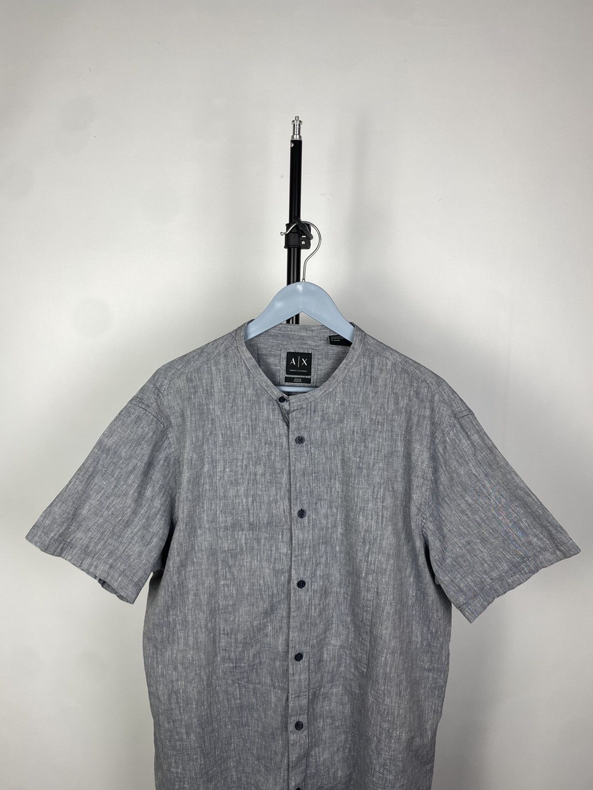 Armani × Vintage Avant Garde Armani Exchange luxury Y2K vintage short shirt Size US XL / EU 56 / 4 - 3 Thumbnail