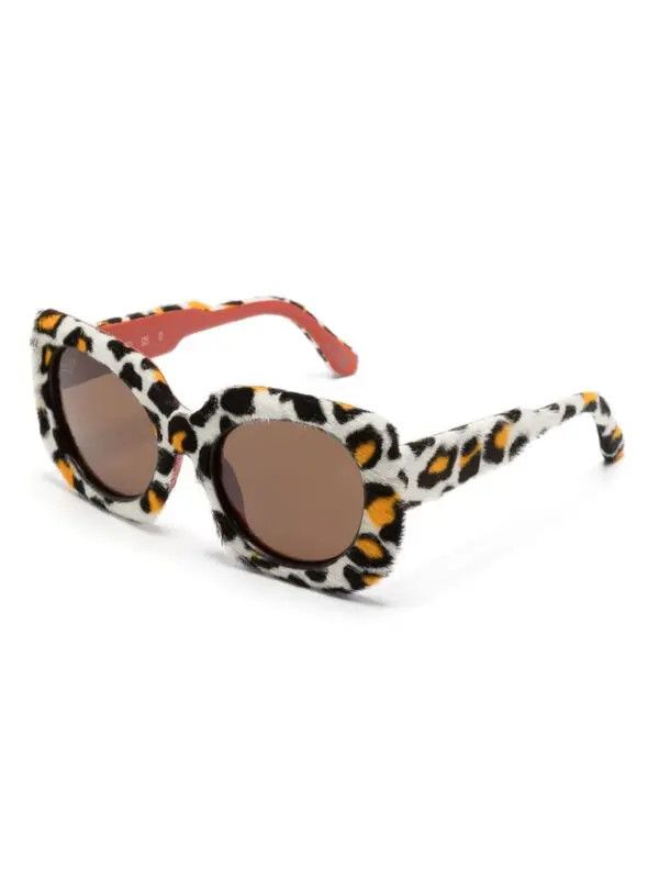 Marni o1w1db11125 Size :OS /Square-Frame Sunglasses in White Size ONE SIZE - 2 Thumbnail