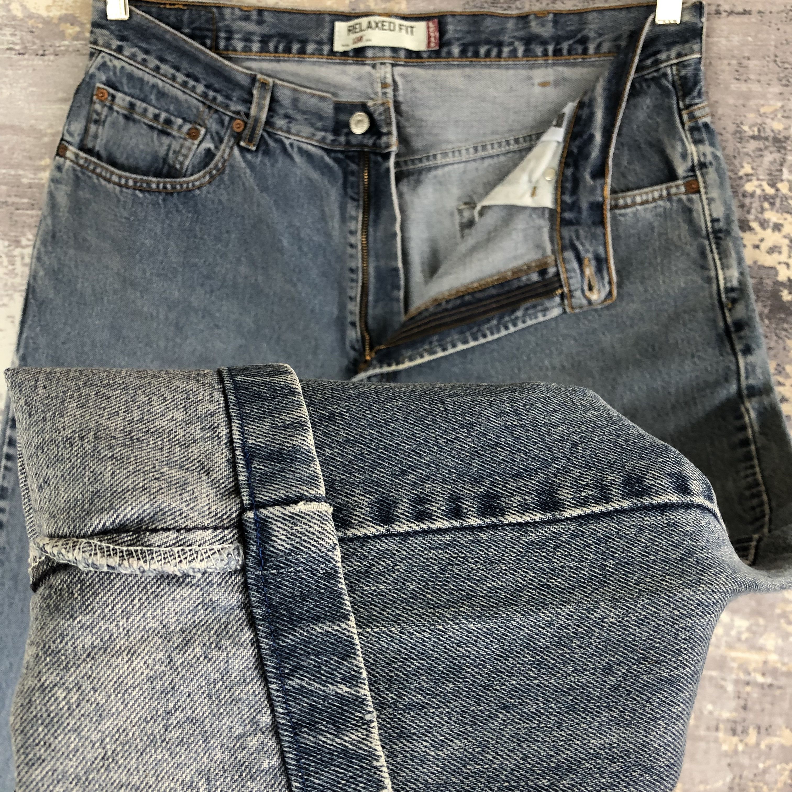 Levi's Vintage Levis 550 Baggy Jeans Levi's Faded Wash Denim Size US 36 / EU 52 - 8 Thumbnail