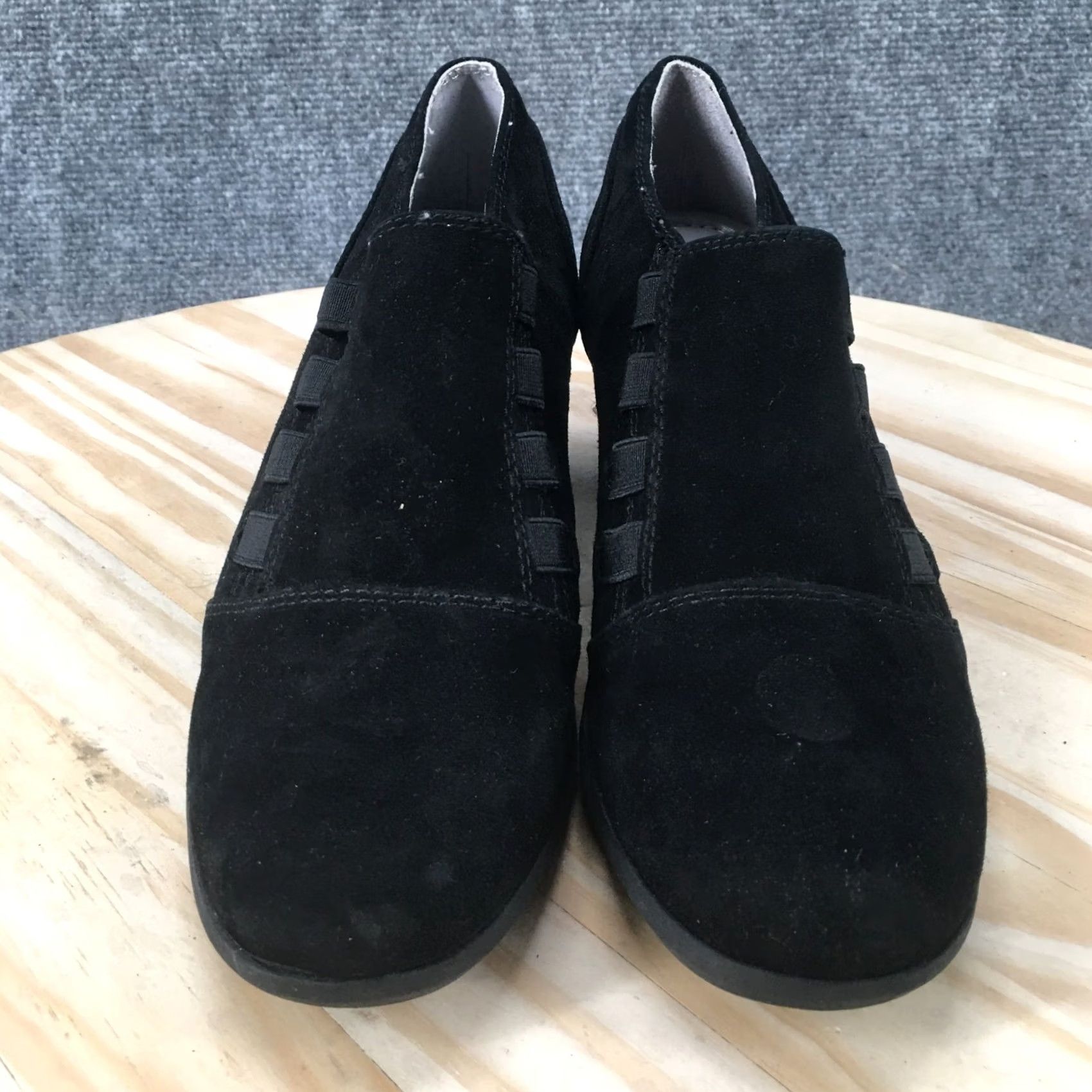 Vintage Cliffs by White Mountain Arielle Boots Womens 8 Slip On Low Ankle Bootie Black Size US 8 / IT 38 - 3 Thumbnail