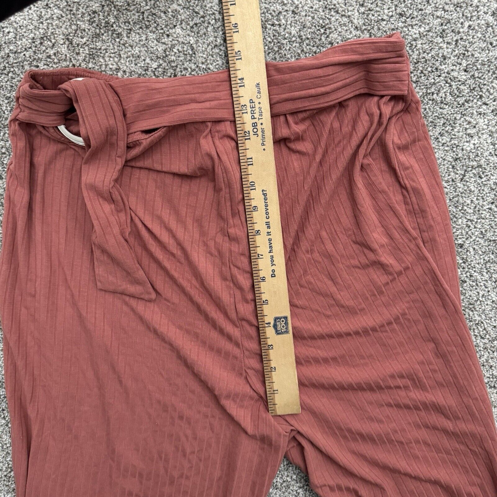 Other Juniors Plus 2XL Flowy Pants Belted Ribbed Soft Girl Boho Size 30" / US 8 / IT 44 - 5 Thumbnail