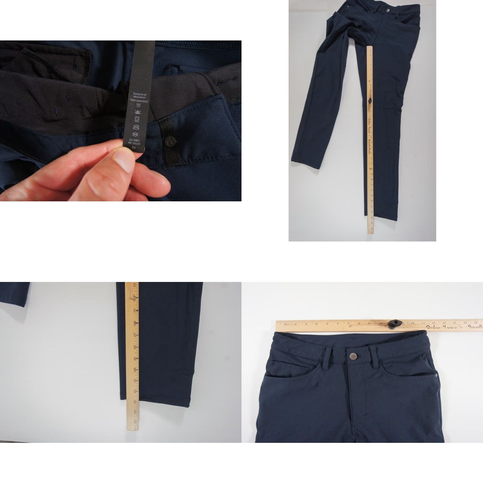 Lululemon Lululemon Mens ABC Warpstreme Pant Chino 28 Blue Regular 33 Size US 28 / EU 44 - 8 Thumbnail