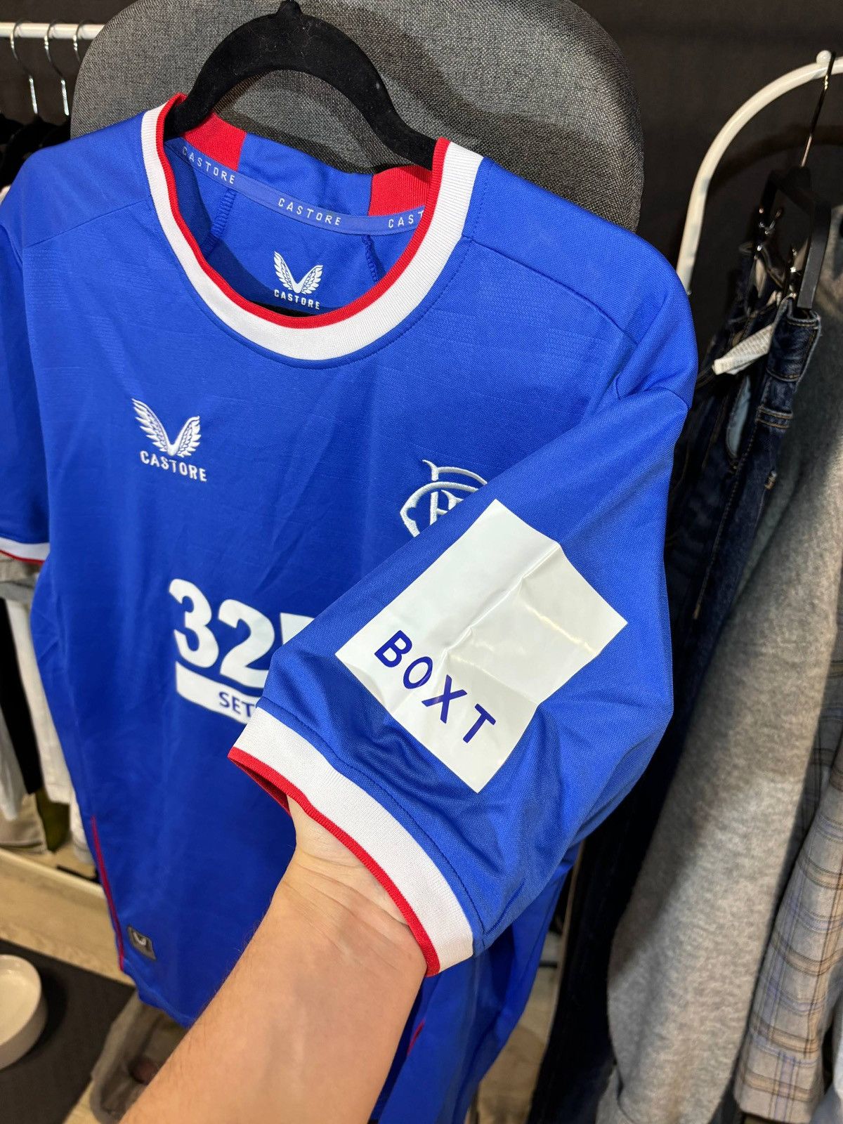 Castore Castore Rangers Home soccer jersey Size:XXL Size US XXL / EU 58 / 5 - 8 Thumbnail