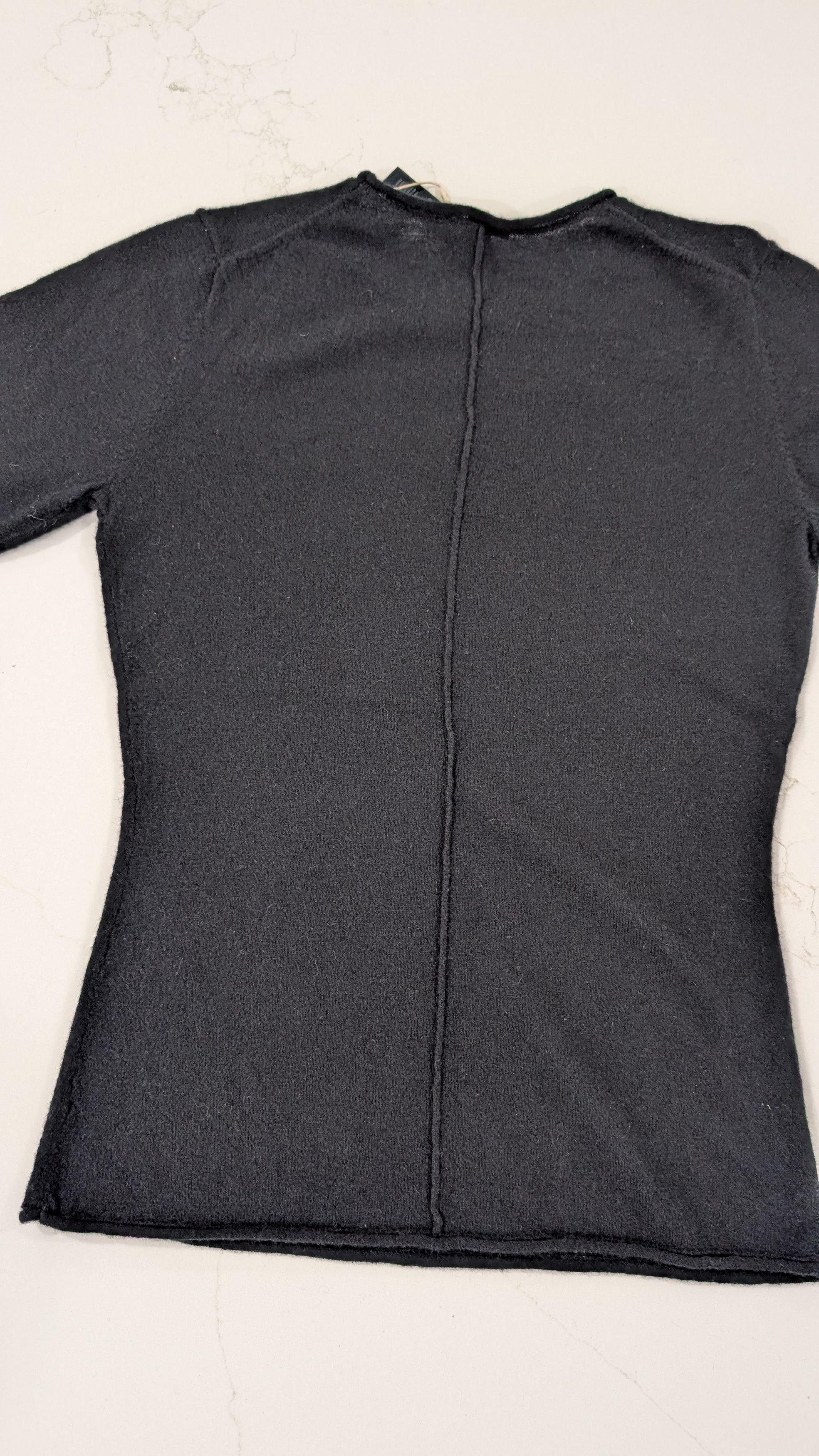 SKIMS Skims Sheer Cashmere Long Sleeve Top Onyx Size XS / US 0-2 / IT 36-38 - 2 Thumbnail