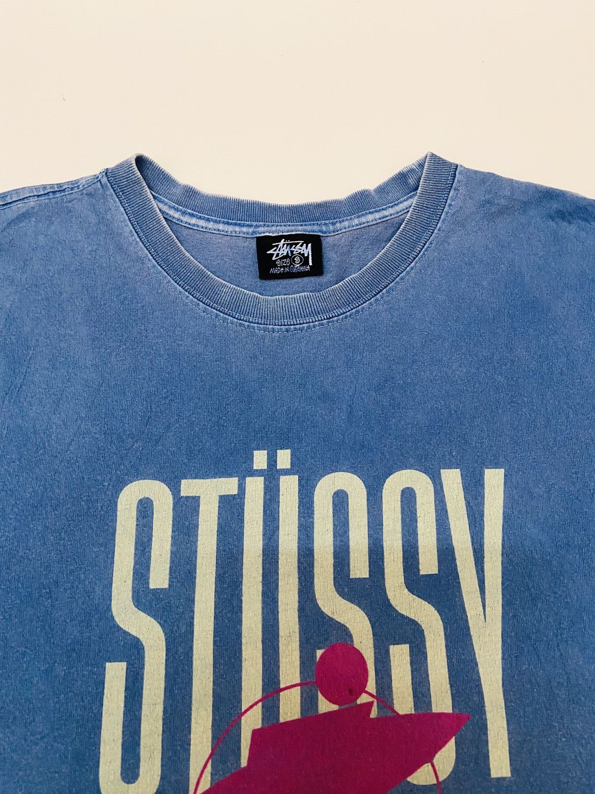 Stussy STUSSY SURFMAN SS21 PIGMENT DYED TEE Size US S / EU 44-46 / 1 - 11 Thumbnail
