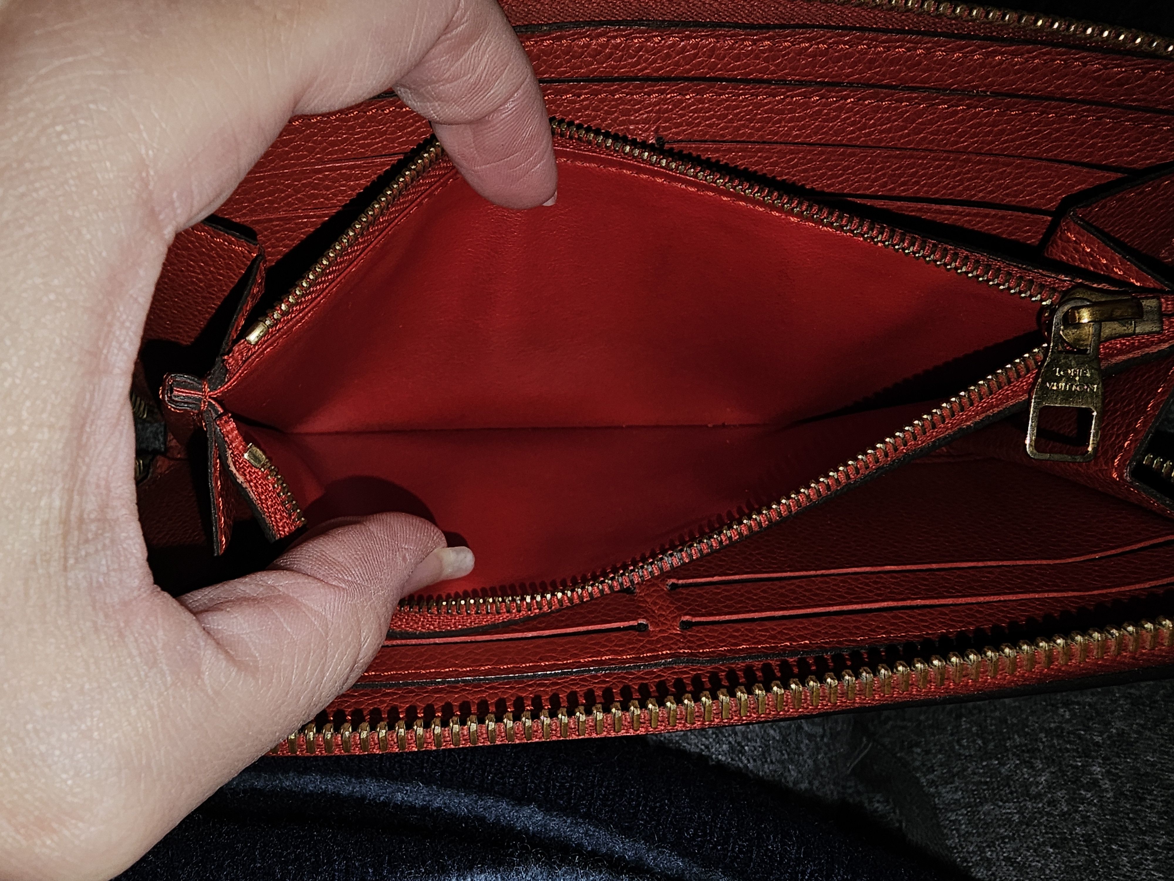 Louis Vuitton Monogram Red Zippy Size ONE SIZE - 6 Thumbnail
