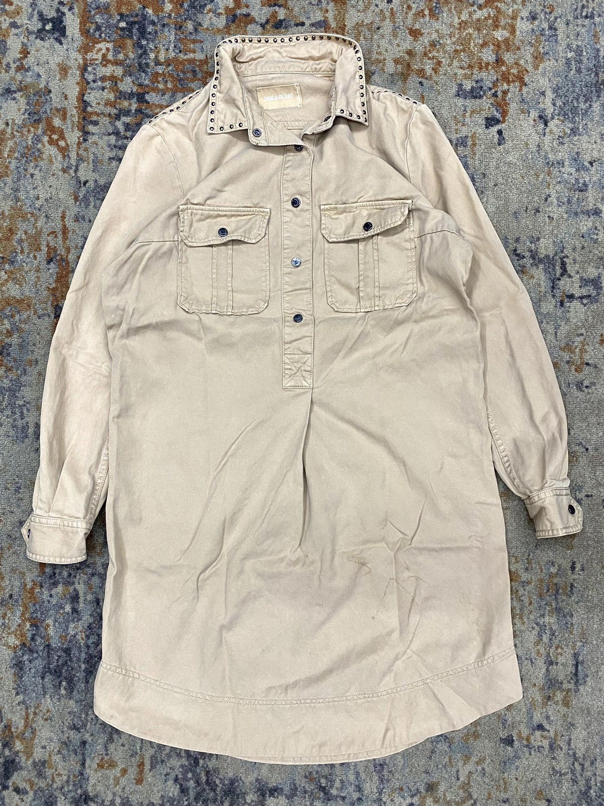 If Six Was Nine × Japanese Brand × Zadig & Voltaire vintage studdet tunic dress zadig & voltaire Size M / US 6-8 / IT 42-44 - 3 Thumbnail