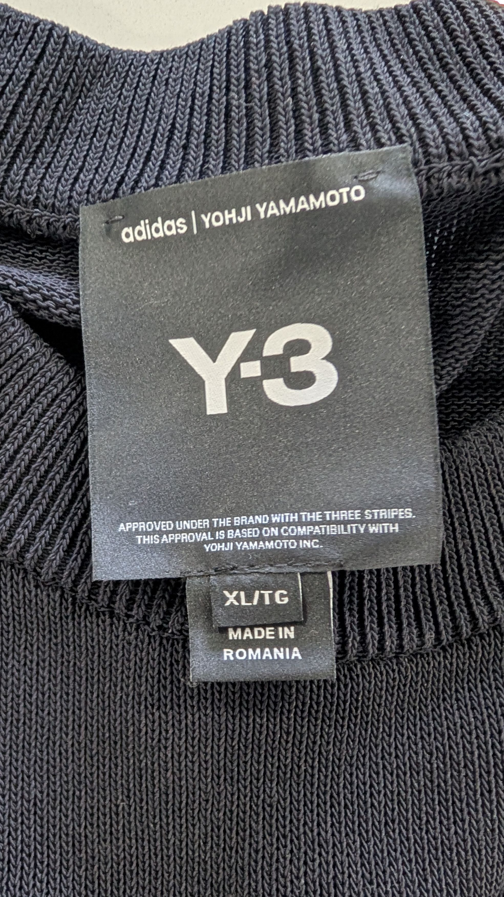 Adidas × Y-3 Adidas Y-3 Shred Logo Intarsia Knit Sweater XL Yamamoto Size US XL / EU 56 / 4 - 7 Thumbnail