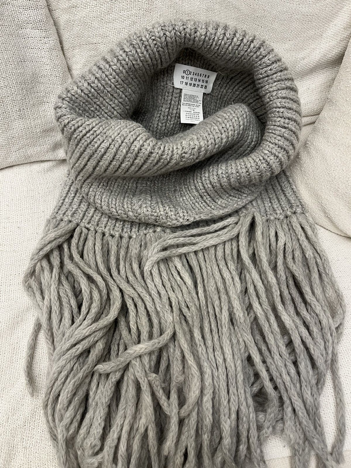 Maison Margiela × Vintage RARE MMM Maison Martin Margiela line 1 huge tassel scarf Size ONE SIZE - 3 Thumbnail