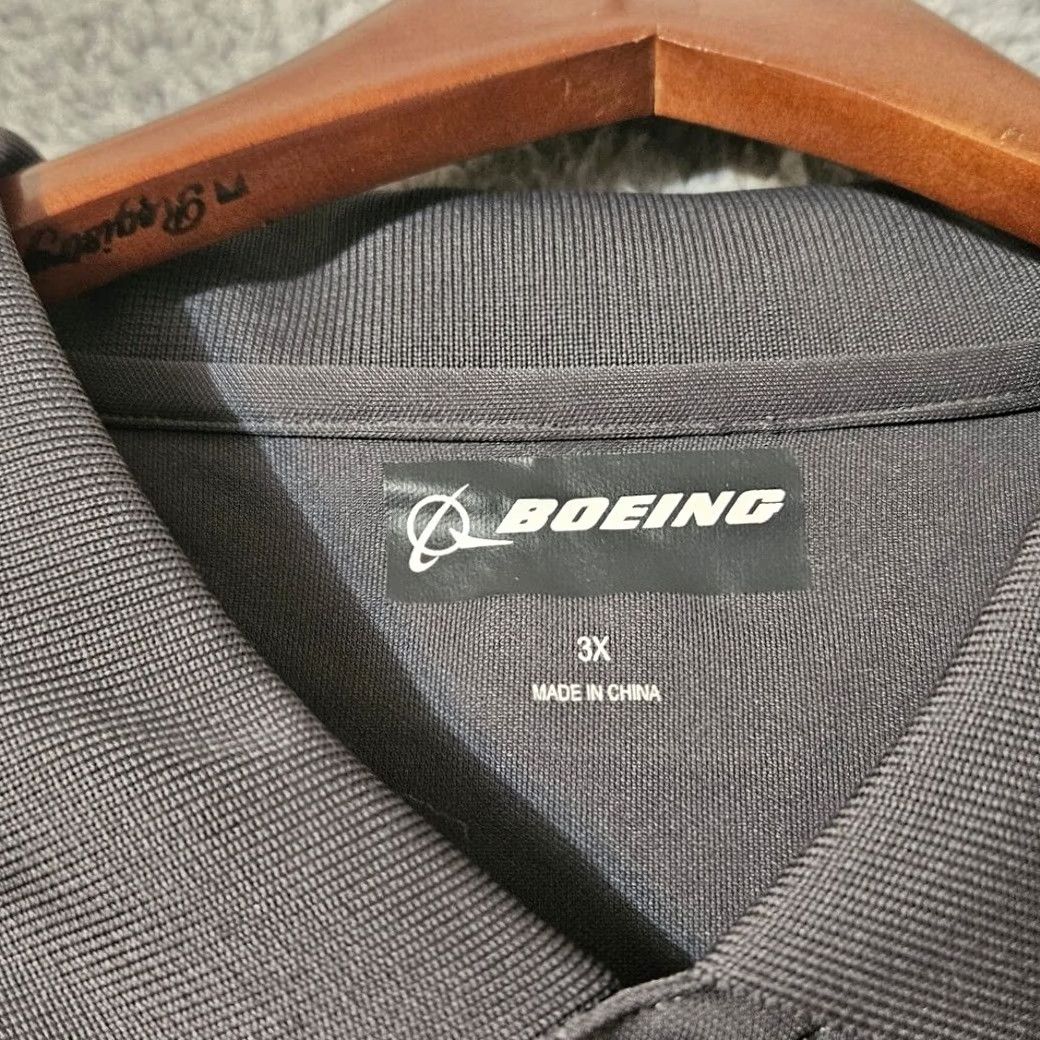 Vintage Boeing CH-47F Chinook Solid Gray Short Sleeve Polo Shirt Mens Size 3XL NWOT Size US XXL / EU 58 / 5 - 3 Thumbnail