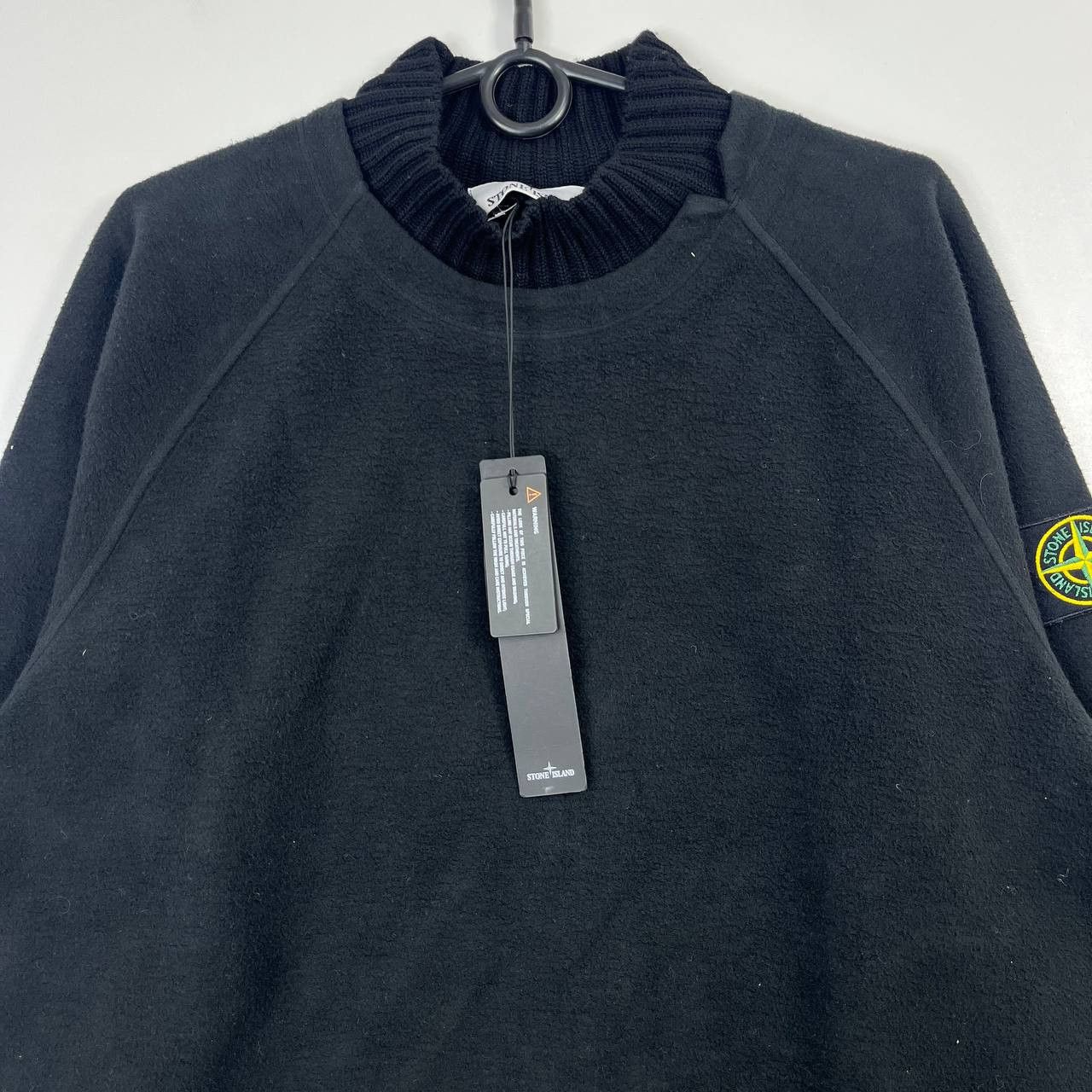 Stone Island Stone Island Crewneck Sweatshirt Black Fleece Pullover S Size US S / EU 44-46 / 1 - 2 Thumbnail