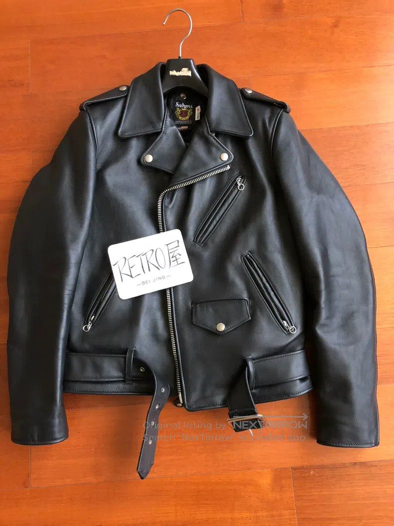 Schott cable-stayed biker jacket