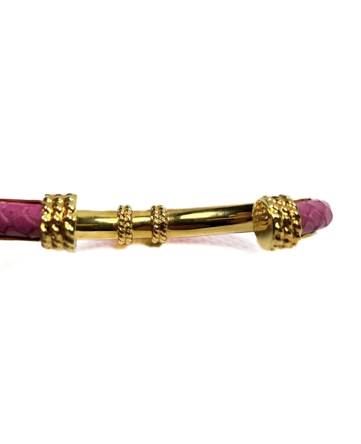 Just Cavalli Just Cavalli Roberto Cavalli Snake Leather Cuff Bracelet Size ONE SIZE - 7 Thumbnail