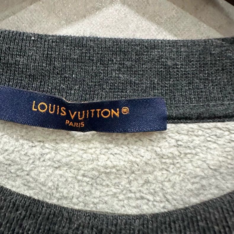 Louis Vuitton Louis Vuitton Off-white embroidered logo pullover sweatshir Size US L / EU 52-54 / 3 - 4 Thumbnail