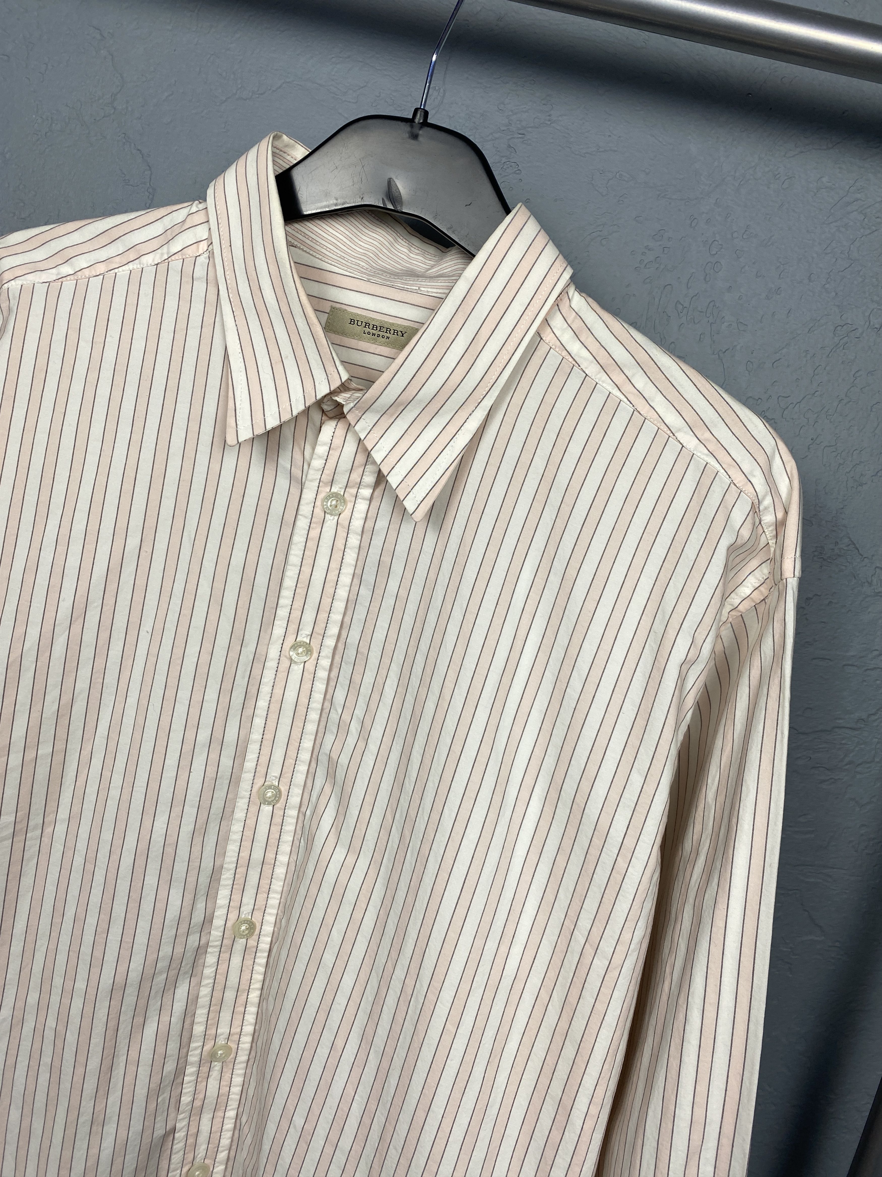 Burberry Burberry London Vintage Mens Shirt Size US XL / EU 56 / 4 - 2 Thumbnail