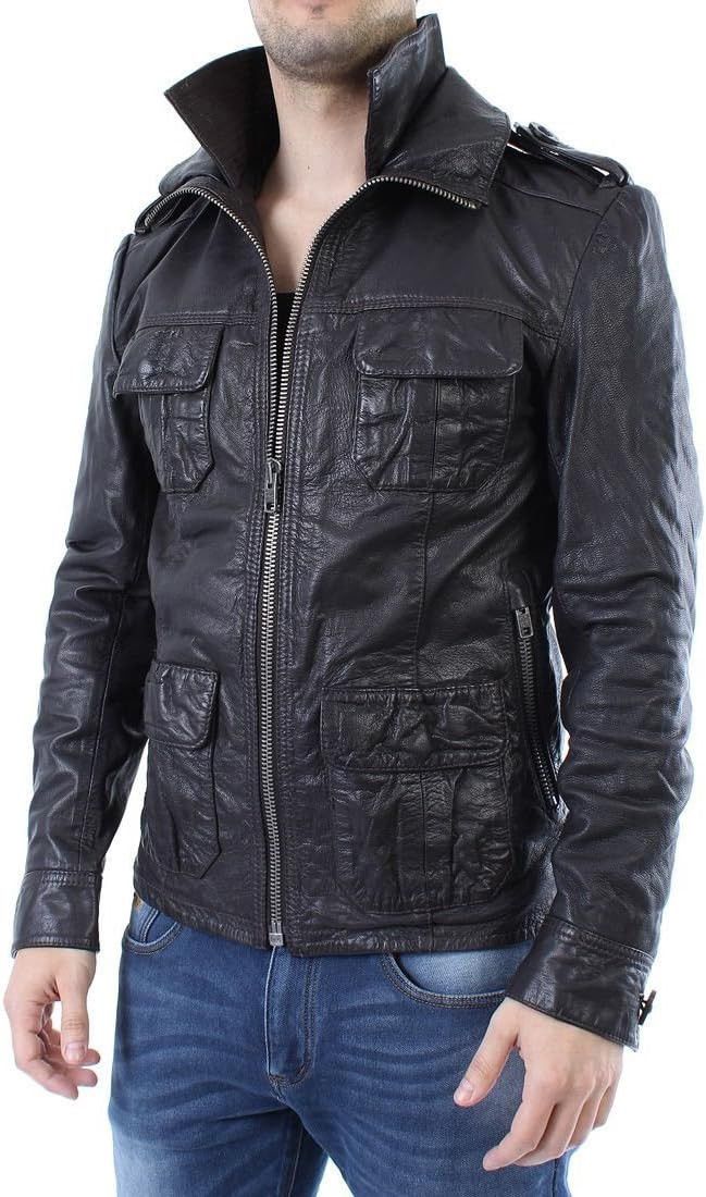 Superdry AW10 Superdry Brad Cuir Leather Jacket Size US S / EU 44-46 / 1 - 2 Thumbnail