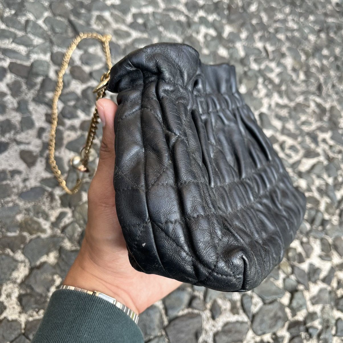 Dior Vintage 2000s Christian Dior Gaufré Cannage Délices Mini Bag Size ONE SIZE - 22 Thumbnail