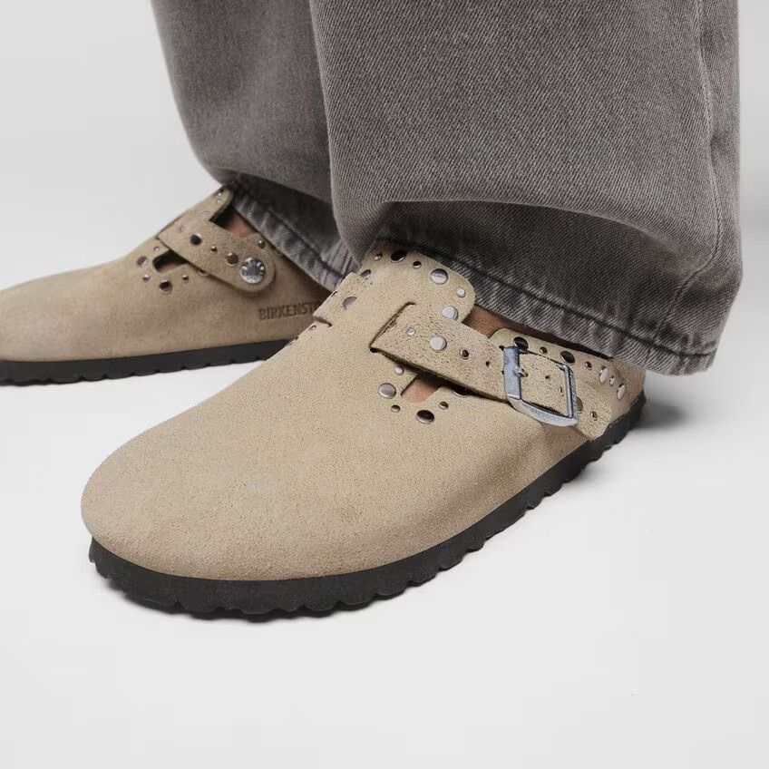 Birkenstock Birkenstock Boston Rivets Taupe 1030437 US 8 EU 41 Size US 8 / EU 41 - 5 Thumbnail