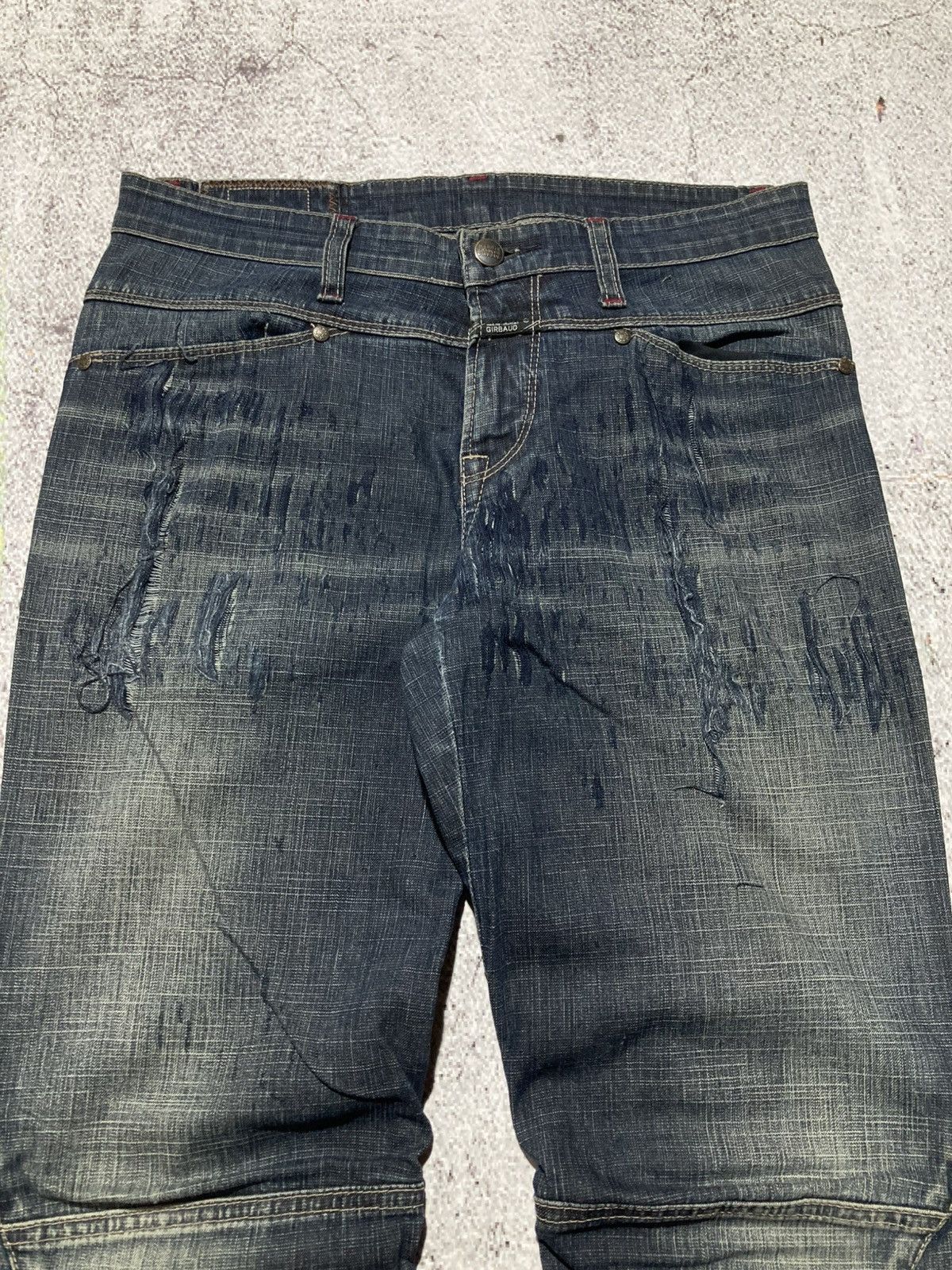 Marithe + Francois Girbaud 2000s Marithe + Francois Girbaud Distressed Bootcut Jeans Size US 29 - 5 Thumbnail