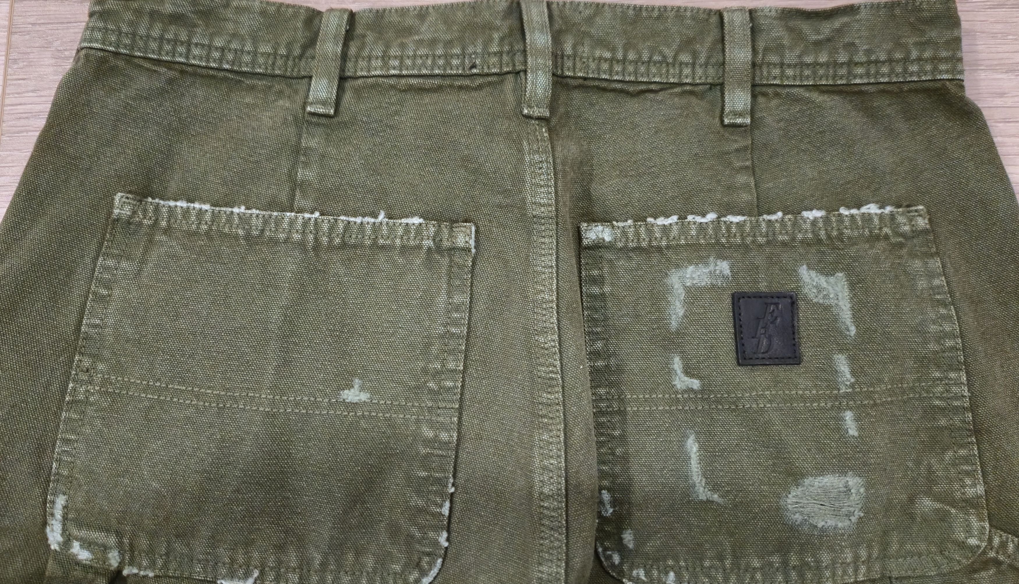 Enfants Riches Deprimes ERD Green Distressed Carpenter Pants Size US 30 / EU 46 - 4 Thumbnail