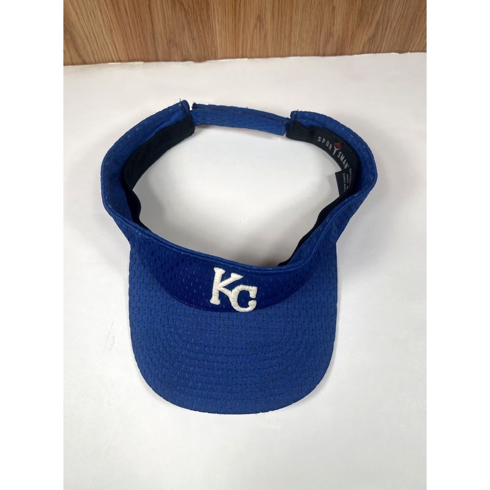 Vintage Sportsman KC Blue Crew Visor Hat Cap Adjustable Adult One Size Fits Most Blue Size ONE SIZE - 2 Thumbnail